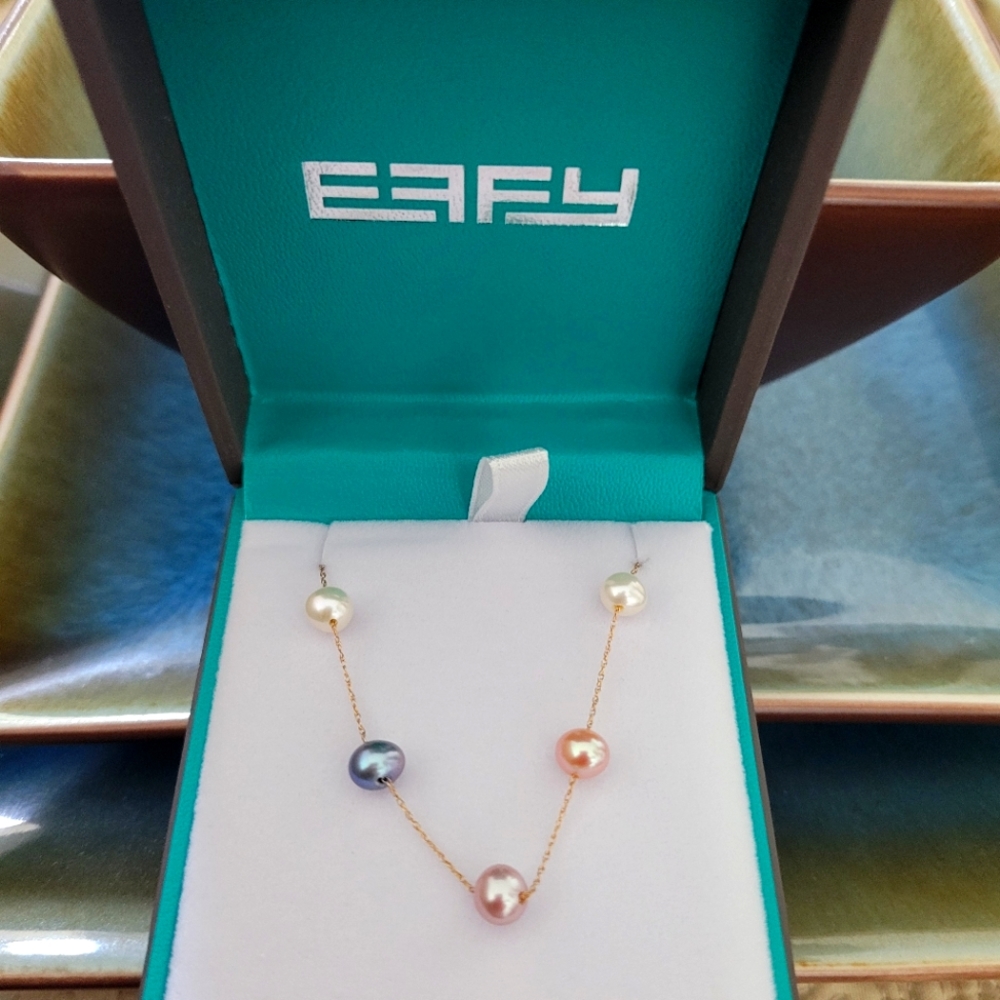 Effy 14K Gold Multi-Color Freshwater Pearl Necklace